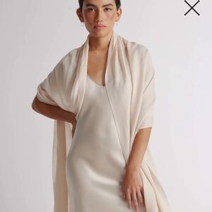 Quince Cream Fringe Wrap